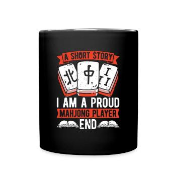 Joueur de Mahjong Une Histoire Courte Je Suis Un Amateur De Mahjong - Mug uni - noir - Devant