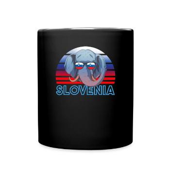 Slowenien - Tasse einfarbig - Schwarz - Vorne