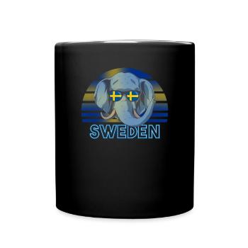 Sweden - Full Colour Mug - black - Front