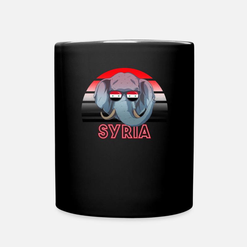 Syrien - Tasse einfarbig - Schwarz