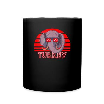 Turquie - Mug uni - noir - Devant