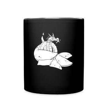 Jahr Des Drachen 2024 - Tasse einfarbig - Schwarz - Vorne