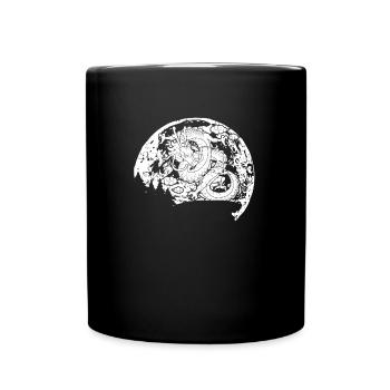 Jahr Des Drachen 2024 - Tasse einfarbig - Schwarz - Vorne