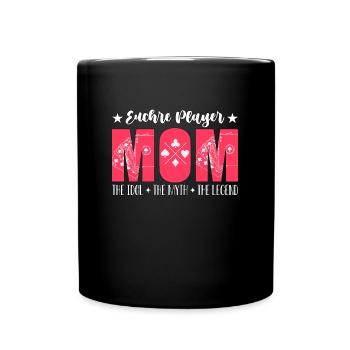Euchre Joueur Maman L’Idole L’Euchre Game Lover - Mug uni - noir - Devant