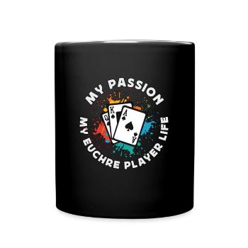 Euchre Player My Passion My Euchre Card Game Lover - Mug uni - noir - Devant