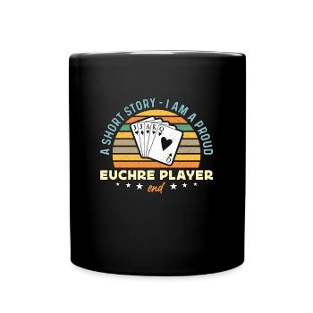 Euchre Player Une petite histoire Je suis un Euchre Lover - Mug uni - noir - Devant