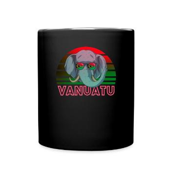Vanuatu - Mug uni - noir - Devant