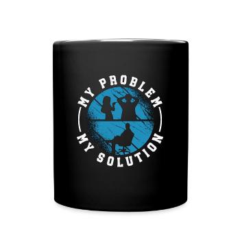 Assistante sociale Mon problème Mon pictogramme Papa Maman - Mug uni - noir - Devant
