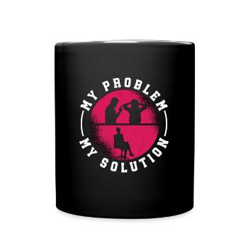 Assistante sociale Mon problème Mon pictogramme Maman Papa - Mug uni - noir - Devant