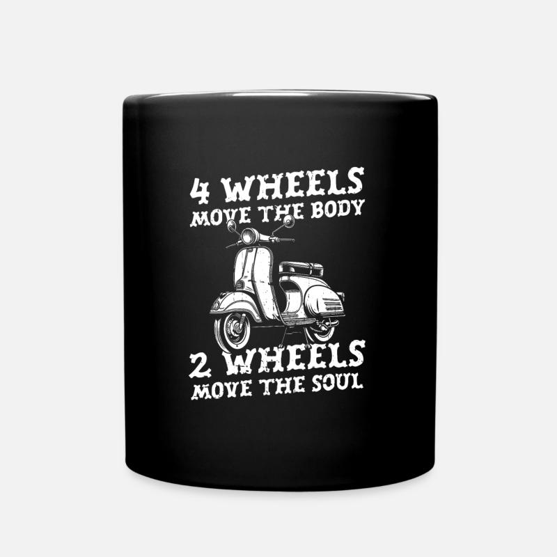 Motorroller - Tasse einfarbig - Schwarz