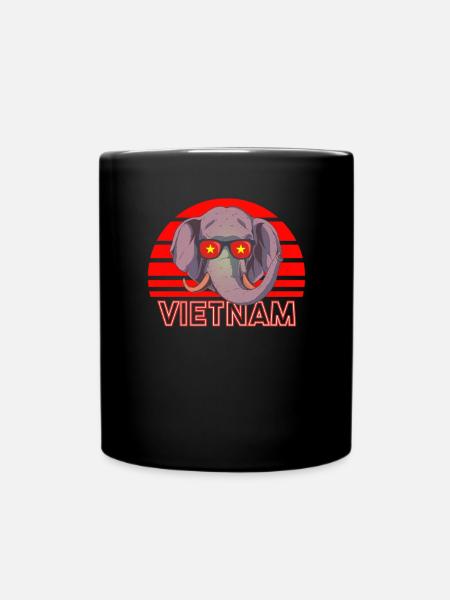 Vietnam - Tasse einfarbig - Schwarz