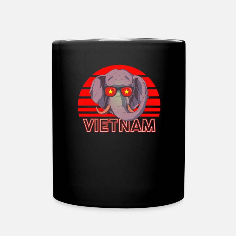 Vietnam - Tasse einfarbig - Schwarz