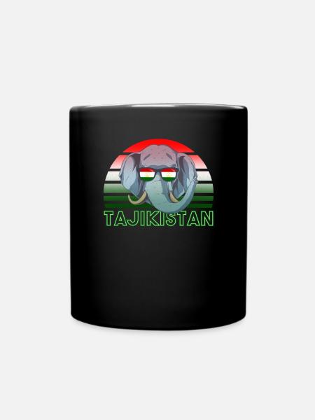 Tadschikistan - Tasse einfarbig - Schwarz