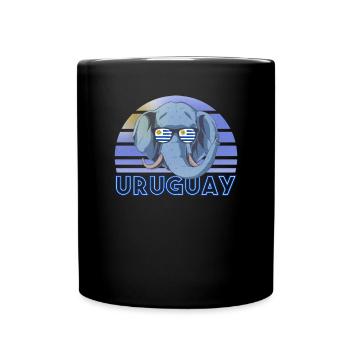 Uruguay - Tasse einfarbig - Schwarz - Vorne