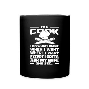 Cuisinier Cuisine - Mug uni - noir - Devant