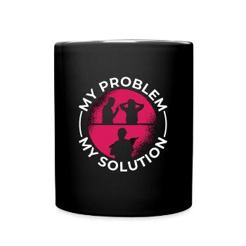 Platypus Lover My Problem My Pictogram Mom Dad - Full Colour Mug - black - Front