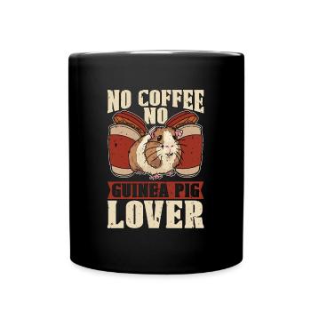 Amateur de cochon d’Inde Pas de café Pas d’amateur de café de hamster - Mug uni - noir - Devant