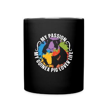 Amateur de cochon d’Inde Ma passion Mon cochon d’Inde Hamster - Mug uni - noir - Devant