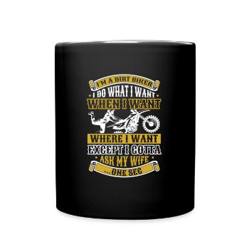 Mx Motocross Dirt Bike - Mug uni - noir - Devant
