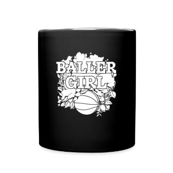 Basketball Girl Baller Girl - Full Colour Mug - black - Front
