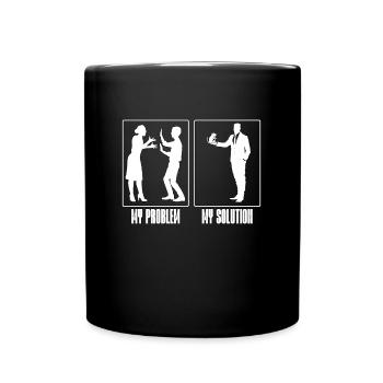 Gerbil Lover My Problem My Pictogram Dad Hamster - Full Colour Mug - black - Front