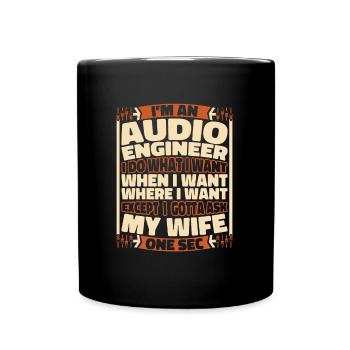 Ingénieur du son Ingénieur du son - Mug uni - noir - Devant