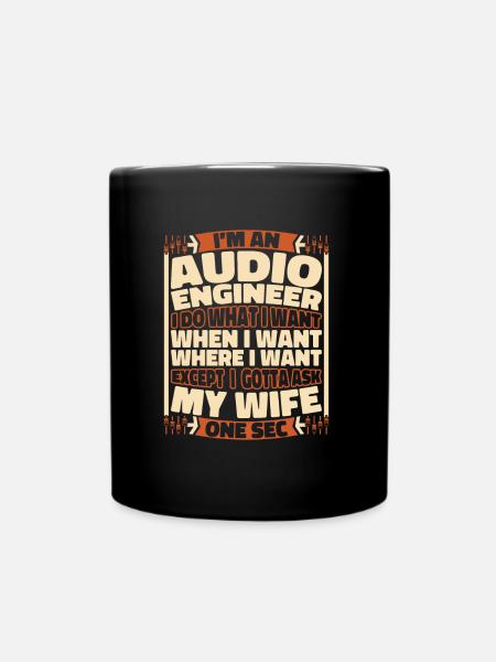 Sound Engineer Sound Engineer - Full Colour Mug - black