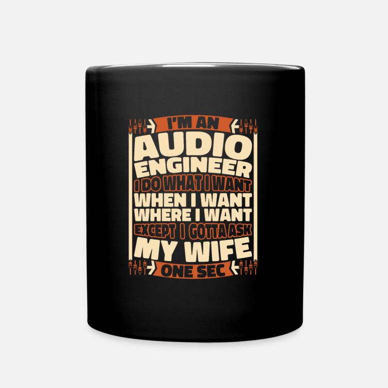 Sound Engineer Sound Engineer - Full Colour Mug - black