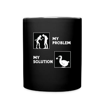 Dodo Bird Lover Mon Problème Mon Pictogramme Papa Maman - Mug uni - noir - Devant