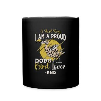 Dodo Bird Lover Une histoire courte Je suis un amoureux du Dodo - Mug uni - noir - Devant