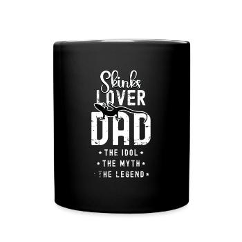 Amoureux des scinques Papa L’idole Le mythe Amoureux des reptiles - Mug uni - noir - Devant
