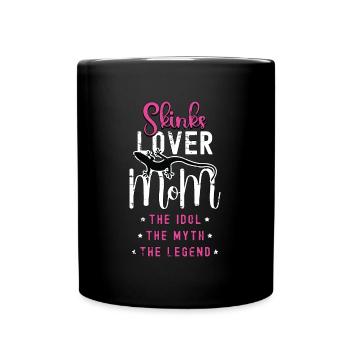 Amoureux des scinques Maman L’idole Le mythe Amoureux des reptiles - Mug uni - noir - Devant