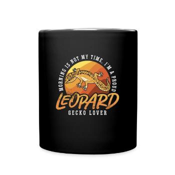 Léopard Gecko Lover Morning Is Not My Time Geckos - Mug uni - noir - Devant