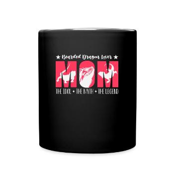 Barbu Dragon amant maman l’idole herpétologiste - Mug uni - noir - Devant