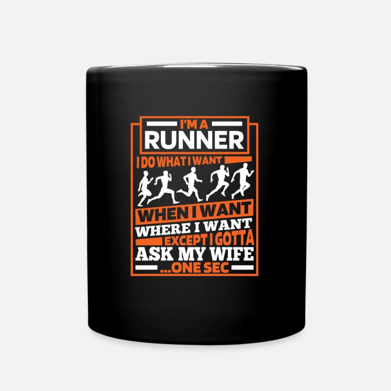 Runner Jogger Runner Running - Mug uni - noir