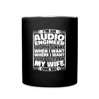 Ingénieur du son Ingénieur du son - Mug uni - noir - Devant