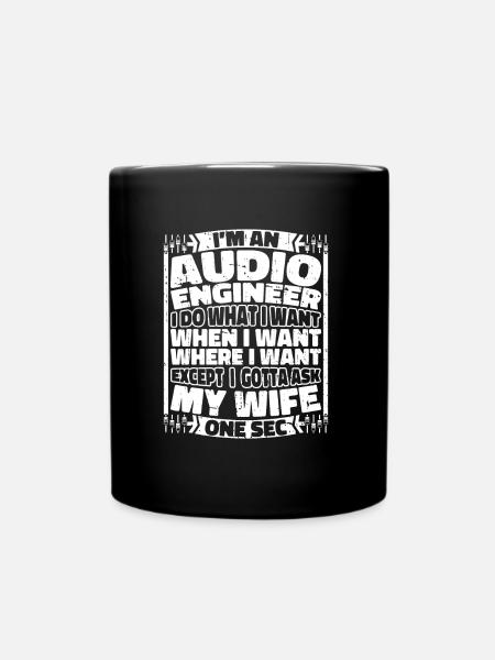 Sound Engineer Sound Engineer - Full Colour Mug - black