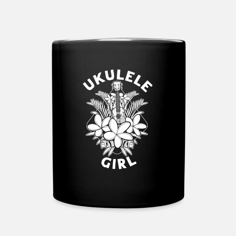 Ukulélé Ukulélé Fille - Mug uni - noir