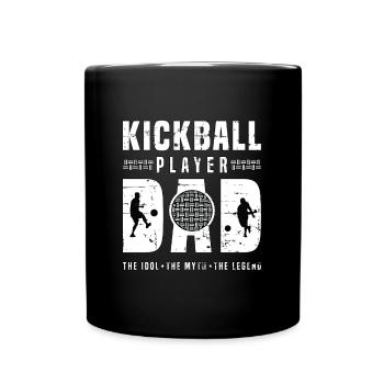 Joueur de kickball Papa L’idole L’entraîneur de kickball - Mug uni - noir - Devant