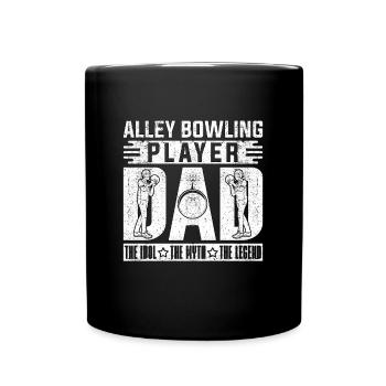 Alley Bowling Player Dad The Idol Bowling Player - Full Colour Mug - black - Front