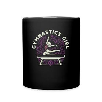 Rsg Turnen Sportgymnastik Gymnastics Girl - Tasse einfarbig - Schwarz - Vorne