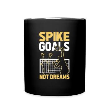 Volley-ball Score d’un joueur de volley-ball - Mug uni - noir - Devant