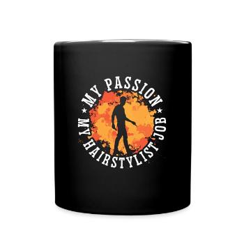 Coiffeur Ma Passion Mon Coiffeur Coiffeur - Mug uni - noir - Devant