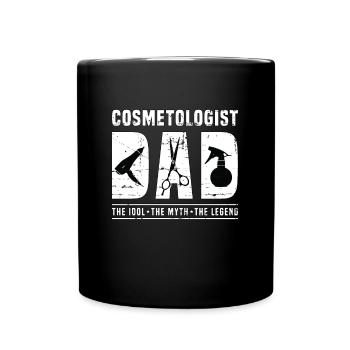 Cosmétologue Papa L’idole Le mythe Esthéticienne - Mug uni - noir - Devant