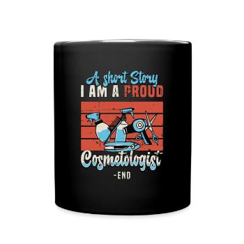 Cosmétologue Une petite histoire Je suis maquilleuse - Mug uni - noir - Devant