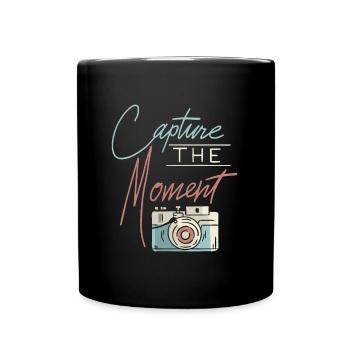Fotograf Fotografie Kamera Capture The Moment - Tasse einfarbig - Schwarz - Vorne
