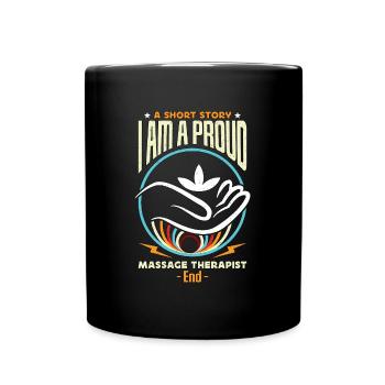 Massothérapeute Une petite histoire Je suis thérapeute - Mug uni - noir - Devant