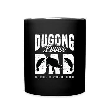Amoureux du dugong Papa L’idole Le mythe Amoureux des animaux - Mug uni - noir - Devant