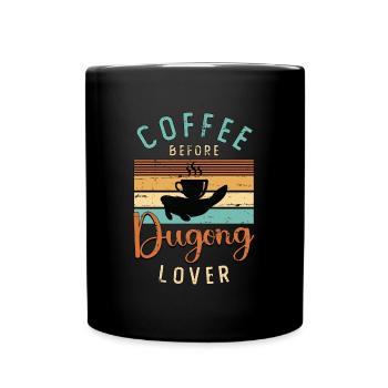 Dugong Lover Coffee Avant Sea Cow Coffee Lover - Mug uni - noir - Devant