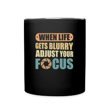 Fotograf Fotografie Kamera - Tasse einfarbig - Schwarz - Vorne